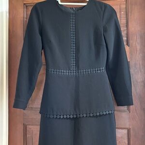 Club Monaco Black Long Sleeve Dress